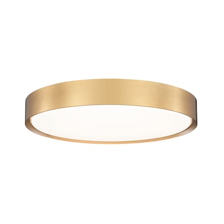 Z-Lite Kawan 1 Light Flush Mount, 20in. W x 5.25in. L, Modern Gold 1014F20-MGLD-LED